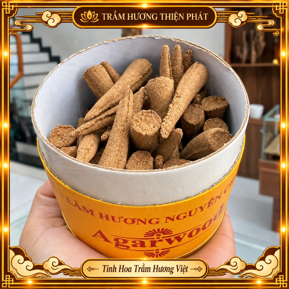 Nụ trầm hương đặc biệt hộp 52 nụ - Trầm Hương Thiện Phát